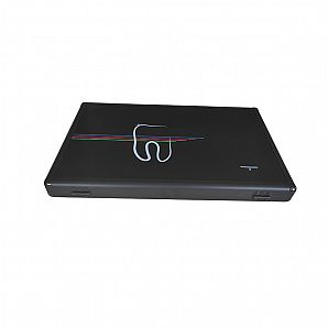 Maßgefertigter, komplett schwarzer Aluminium-Portfoliokoffer