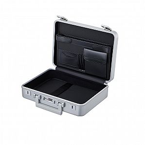 Geformte Aluminium-Aktenkoffer mit Zahlenschloss